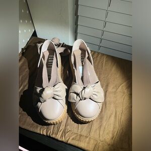 Fenty Puma Bow Creeper Sandals Rhianna Collab Brown Leather. New w/box & dustbag